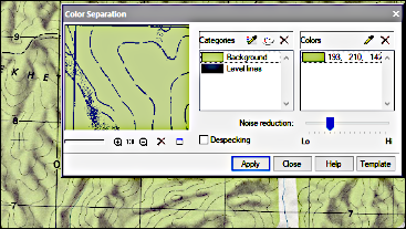 Redução e separação de cores