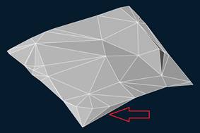 CAD drawing Outlining the Mesh 8