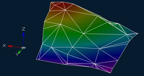 CAD drafting Coloring the Mesh by Height 9