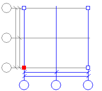 CAD drawing Array of orthogonal axes 11