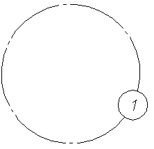 CAD software Circular construction axis 7