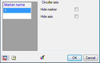 CAD drawing Circular construction axis 8