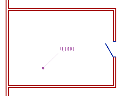 CAD software Level mark on plane 7