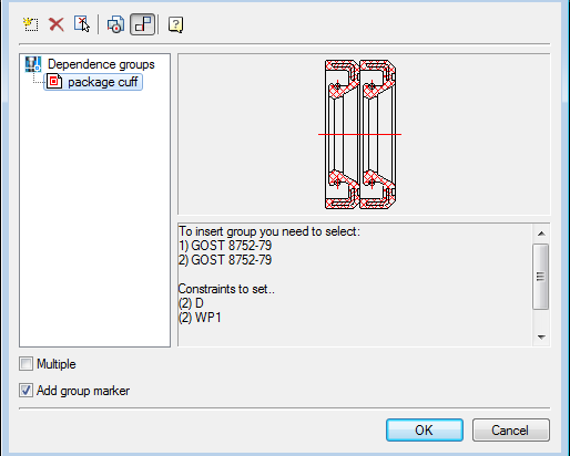 CAD drawing Create custom groups 35