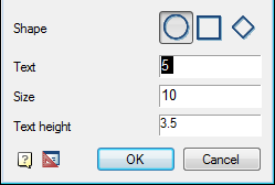 CAD software Position marker 7