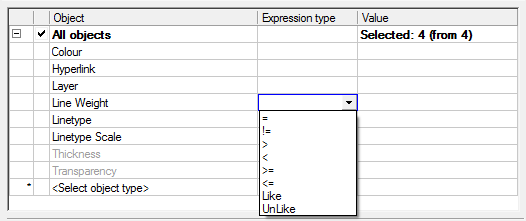 CAD drawing Quick selection 26