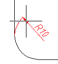 CAD drawing Radius 11
