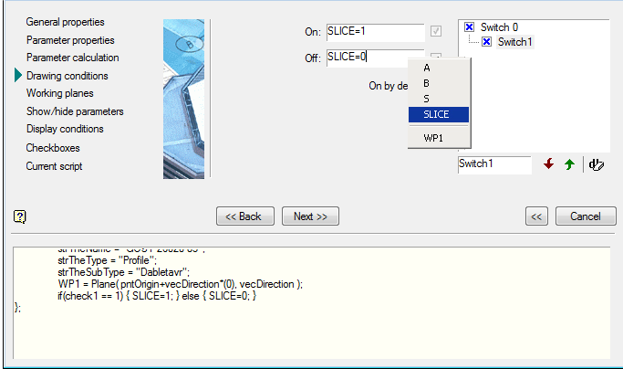 CAD drafting Conditions rendering 3