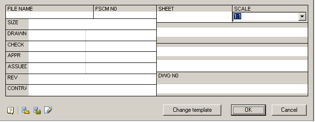 CAD drafting Filling in the fields of the title block 0