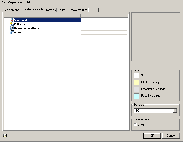 CAD drafting Standard elements 0