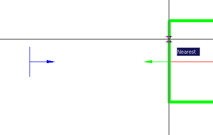 CAD drawing The cursor-pointer 5