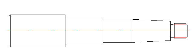 CAD drafting Shaft chamfer 9