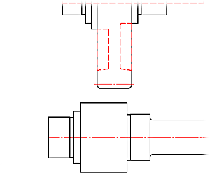 CAD drafting Design pinion shafts 0