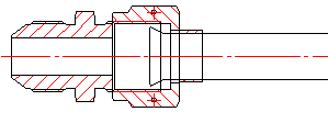 CAD drafting Creating a cross-section of a connection 3
