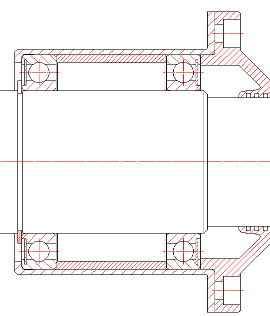 CAD drawing Accommodation details "Glass" 2