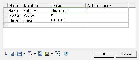 CAD drafting Universal marker 12