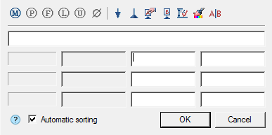 CAD drawing Feature control frame 14