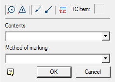 CAD software Marking symbol 10