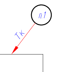 CAD drawing Marking symbol 11