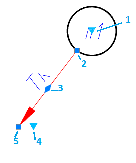 CAD drafting Marking symbol 18