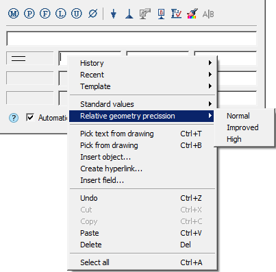 CAD drawing Feature control frame 32