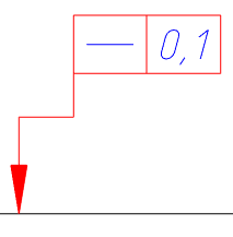 CAD drafting Feature control frame 15