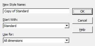 CAD drafting Creating a dimension style 0