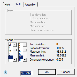 CAD software Edit dimension 22