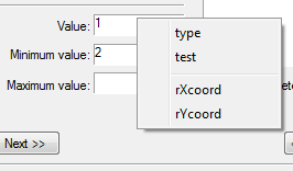 CAD software Calculation of parameters 1