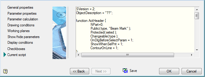 CAD drafting Current script 0