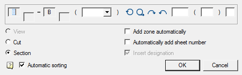 CAD software View and section label 7