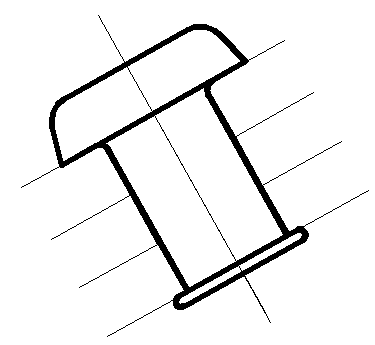 CAD drafting Rivet joint 24