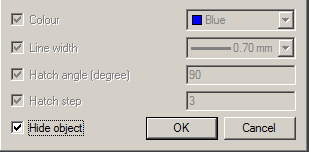 CAD software Dialog "Overrides" 16