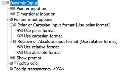 CAD drafting Dynamic Input 6