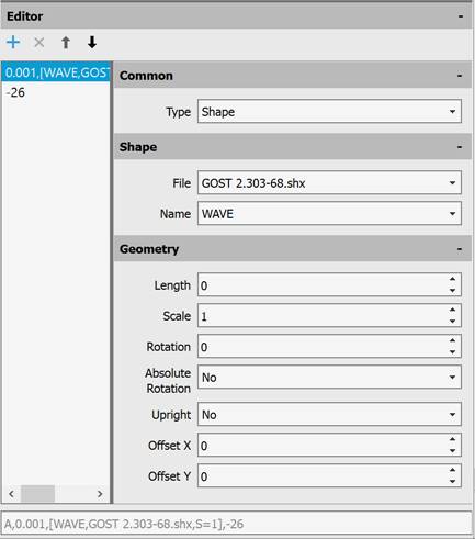 CAD drawing Line Types 14