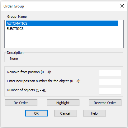 CAD drawing Object Grouping Dialog 17