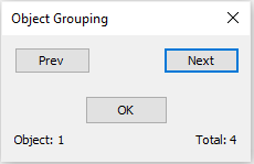 CAD drafting Object Grouping Dialog 21