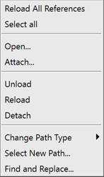 CAD drafting External References Manager 24