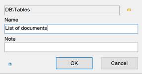 CAD software Interface of the Table Editor Dialog 121