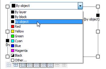 CAD software Cell Properties dialog 19
