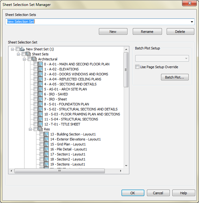 CAD drawing Actions on sheet set and its elements 26