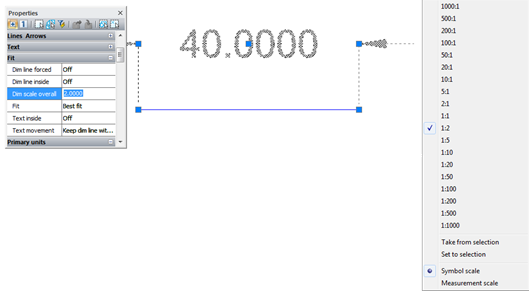 CAD drawing Symbol Scale and Measurement Scale 17