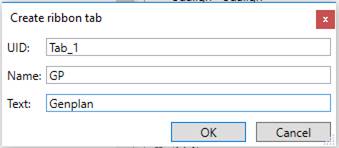 CAD drawing Ribbon Tab  2