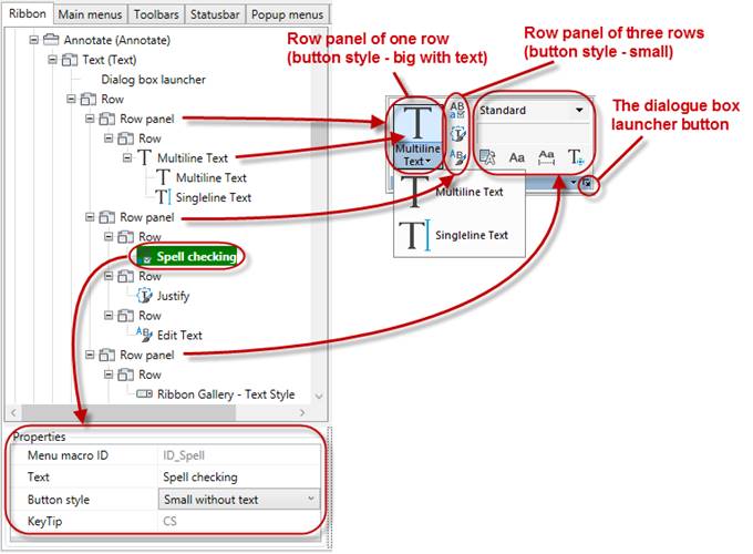 CAD software Ribbon Tab  13
