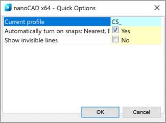 CAD drawing Settings of Layers Profiles 11