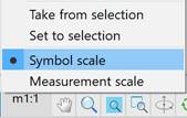 CAD software Symbol Scale and Measurement Scale 10