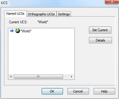 CAD drawing Named UCS 8