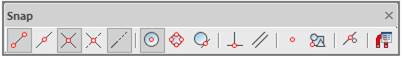 CAD software Object Snap Mode OSNAP 16