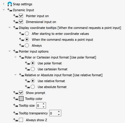 CAD drafting Dynamic Input 6