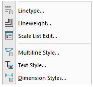 CAD drawing Main Menu 2